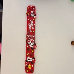 Disney Minnie Mouse Red and White Kids Slap Bracelet